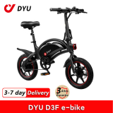 Minibicicleta elétrica dobrável DYU D3F Autonomia 20-35km