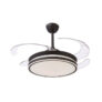 Ventilador de Teto ATENAS, Motor DC e Lâminas Desdobráveis, Luz Led 36W