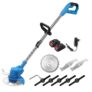 Grass Trimmer 21V cortador de relvado elétrico + acessórios (2 baterias 1500mAh)