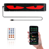 Ecrã LED Bluetooth flexível para automóveis | Controlo via APP