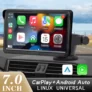 Ecrã de 7″ com CarPlay, Android Auto e MirrorLink