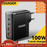Carregador 100W Essager GaN USB Tipo C PD QC