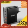 Carregador 100W Essager GaN USB Tipo C PD QC