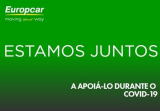 Programa Europcar “ESTAMOS JUNTOS” alugueres a partir de 5€ dia