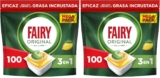 Fairy Cápsulas originais tudo em uma, limão, 200 cápsulas (embalagem de 2)