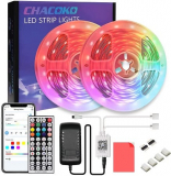 Oferta Amazon! Fita LED RGB 20M com controlo remoto + App via Bluetooth por 13€