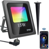 Foco LED RGB 15W Bluetooth App por apenas 8,49€
