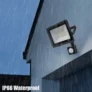 Holofote led com sensor de movimento à prova de água