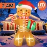 Homem BoIacha Insuflável de Natal | 2,4m com luzes LED