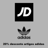 20% de desconto em todos os artigos adidas