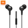Fones de ouvido original JBL C100Si 3,5 mm com fio