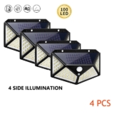 Lâmpada solar multifuncional para decoração de jardim