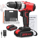 Furadeira de lítio sem fio de 21 V