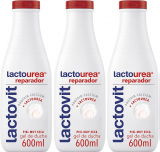 Lactovit Gel de duche reparador lactourea, (3 X 600 ml)