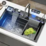 Lava loiça Digital Multiusos | Pia em Aço Inox + Acessórios ( MAIS BARATO )