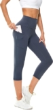 Leggings desportivas com bolsos, cintura alta