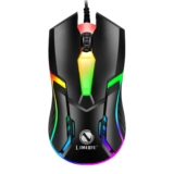 Rato USB com fios para PC com Luzes RGB