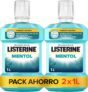 2 X 1000 ml Listerine Mentol Elixir Bucal ( Sabor Suave )