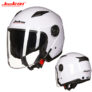 Capacete integral de moto tipo jet