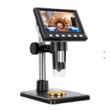 Microscópio Eletrónico Digital USB | Tela 4,3 Polegadas | 1000X  | Iluminação LED