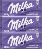 Milka Chocolate de Leite 3 x 125 gr