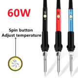 Ferro de soldar elétrico 60W com temperatura ajustável