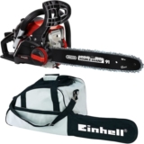 Motosserra Einhell a Gasolina motor 2 tempos, refrigerado a ar, potência 1,4 kW Inclui estojo de transporte por 118€