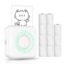 Impressora Portátil sem fios Bluetooth + 11 rolos térmicos