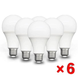 Pack de 6 X lâmpadas LED de 3W E27 luz Fria/Quente por apenas 2,46€