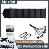 Painel solar dobrável de 6 dobras, 800w, 20w/h