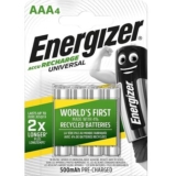 4 Pilhas Recarregáveis Energizer AAA