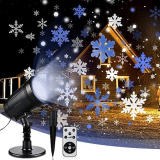 50% Desconto! Projetor de Luzes de Natal com Comando desde Amazon por 13,49€