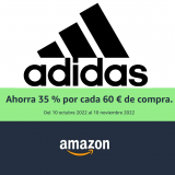 Promoção AMAZON 35% desconto em 60€ gastos em produtos ADIDAS