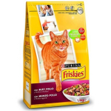 6 x 1,5 Kg (9 Kg) Purina Friskies Alimentos para Gatos com Vaca, Frango e Legumes só 9,50€