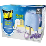 Raid Anti Mosquitos 2 em 1, 30 noites, Com Luz Quente, fragrância a Lavanda por 3,77€