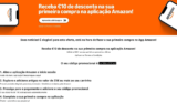 Recebe €10 de desconto na tua primeira compra na aplicação Amazon!