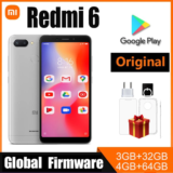 Redmi 6 celular básico com versão global 3/32GB e 4/64GB