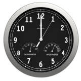 Radio Clock de cozinha Silencioso Sem Ruído Tic-Tac + Medição Temperatura e Humidade, Diâmetro 30 cm por 14,99€