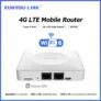 Roteador 4g lte wifi 6 cartão sim modem suporte 32 conexões