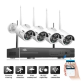 Sistema de 4 câmaras de segurança Wi-Fi com central de 1TB de armazenamento