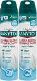 Sanytol Desinfetante casa e tecidos, elimina bactérias, vírus e fungos sem lixívia – 2 X 300 ml