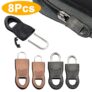 8 pcs substituição zíper, para casacos mochilas etc