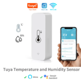 Sensor de temperatura e humidade Tuya, Alexa Google Home