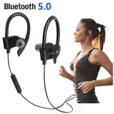 Auriculares de desporto bluetooth 5.0, som estéreo universal