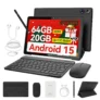 Tablet Android 10 Polegadas, 20GB + 64GB Expansível até 1TB, WIFI6