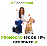 Tiendanimal Promoção 15€ OU 15% Desconto (a partir do dia 04-02)