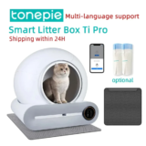 Tonepie 65L caixa de areia inteligente para GATOS com limpeza automática