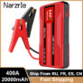Arrancador de partida universal para carros, Jumper starter 20.000 mAh 400 A
