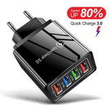 Preço mais baixo! Carregador Q.C 3.0 com 4 portas USB por 3,77€