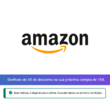 5€ de desconto em 15€ – Só para contas selecionadas